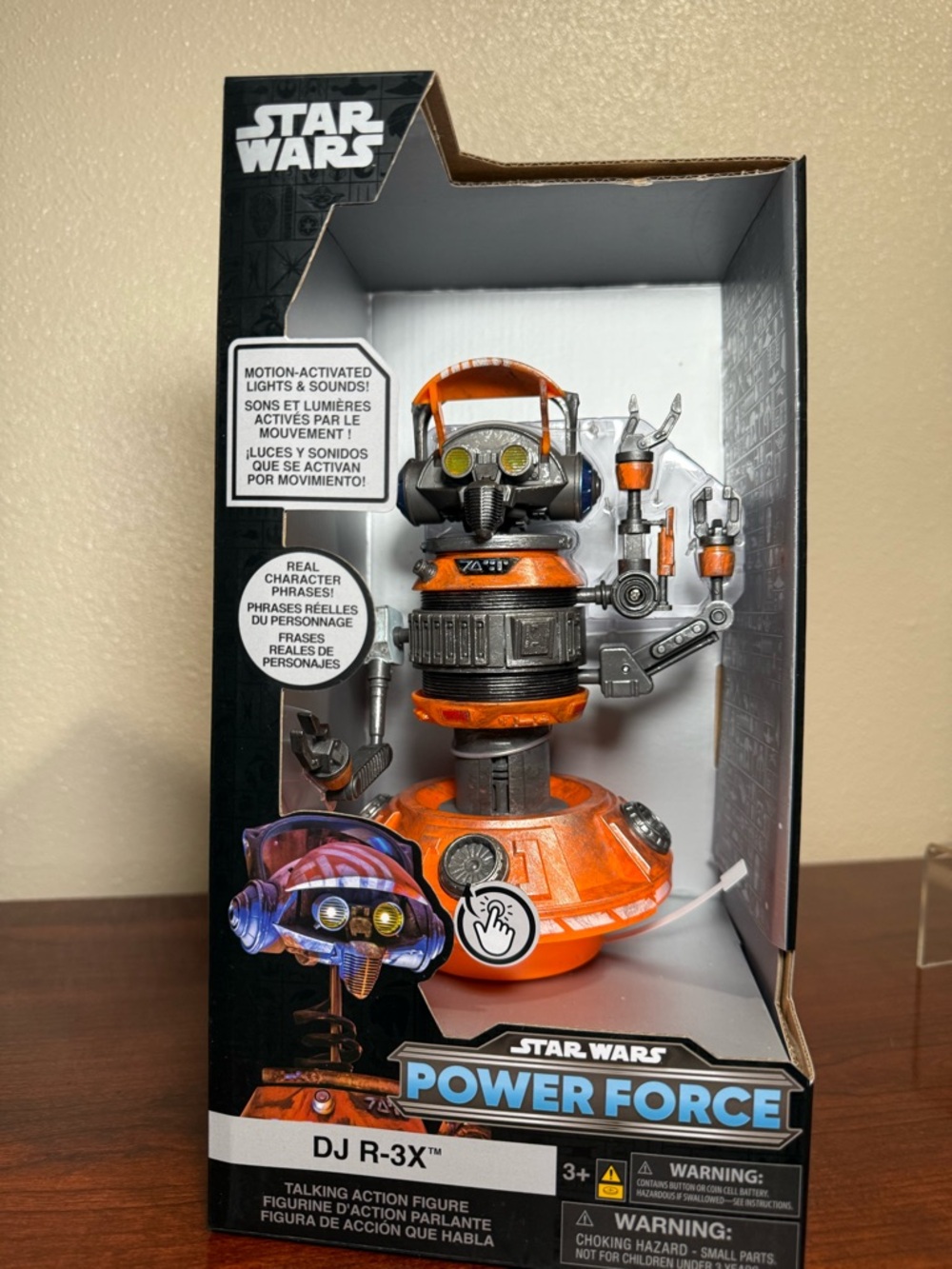 Disney Parks Star Wars DJ R-3X Power Force Motion Activated Lights & Sounds NEW